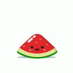 Bounce Animated Fruits GIF