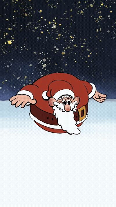Bounce Ball Santa Merry Christmas GIF