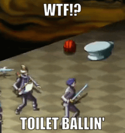 Bouncing Ball Toilet Ballin GIF