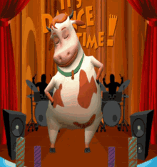 Bouncy Dancing Cow On Stage