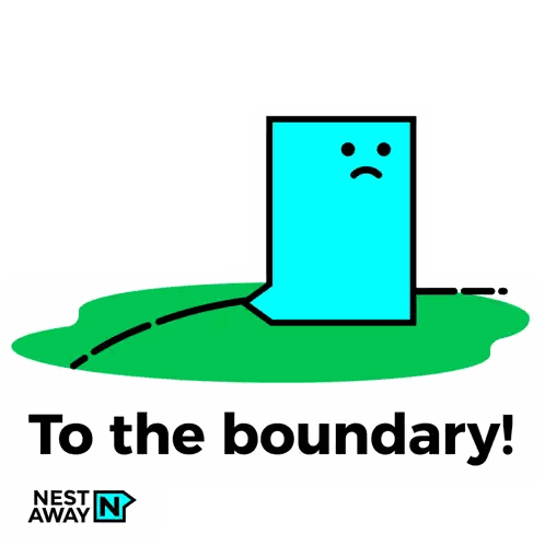 Boundary Nest Away Sign Sticker