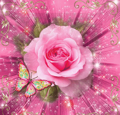 Bouquet Of Pink Roses And Daisies Good Morning GIF