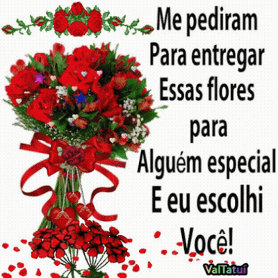 Bouquet Of Red Flowers Me Pediram Para Entregar Essas Flores Para Alguém Especial E Eu Escolhi Você GIF