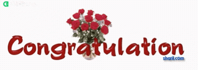 Bouquet Of Red Roses Congratulations GIF