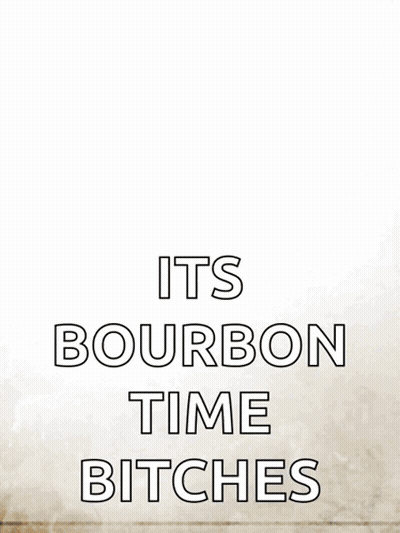 Bourbon Glass With Ice And Text GIF