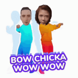 Bow Chicka Wow Wow Big Head GIF