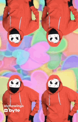 Bow Chicka Wow Wow Red Tracksuits GIF