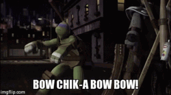 Bow Chicka Wow Wow Teenage Ninja Turtles GIF