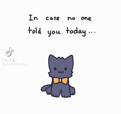 Bow Tie Cat Says You're Enough, Proud Of You GIF