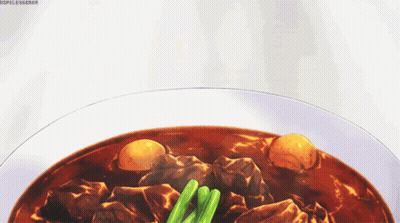 Bowl Of Beef Stew With Green Beans GIF