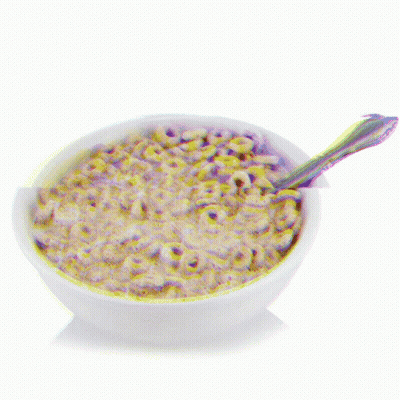 Bowl Of Cereal With Spoon GIF