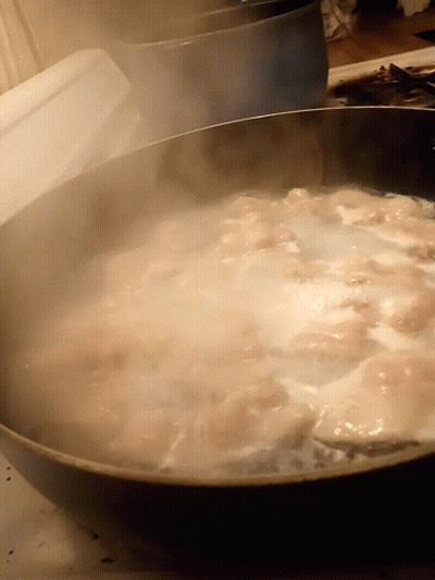 Bowl Of Food Cooking In Pot GIF