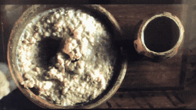 Bowl Of Food Next To Cup GIF