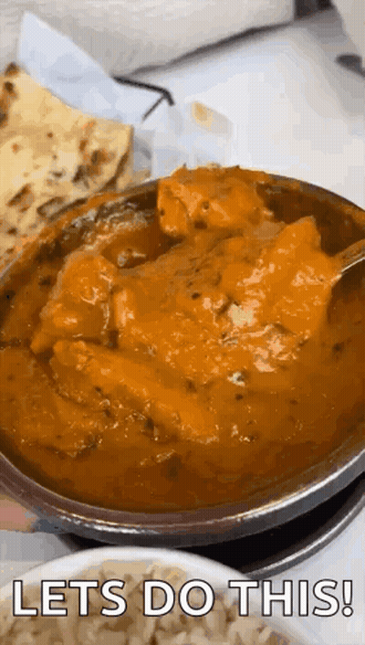 Bowl Of Food With Lets Do This GIF