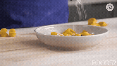 Bowl Of Food With Number 52 GIF