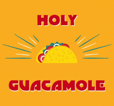 Bowl Of Guacamole Saying Holy Guacamole GIF
