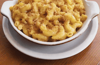 Bowl Of Macaroni And Cheese On Plate GIF