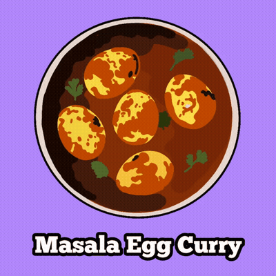 Bowl Of Masala Egg Curry GIF