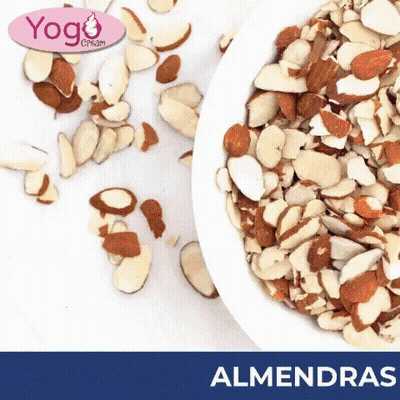 Bowl Of Sliced Almonds Next To Whole Almonds Almendras GIF