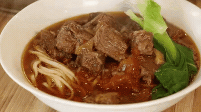 Bowl Of Soup With Meat And Noodles GIF