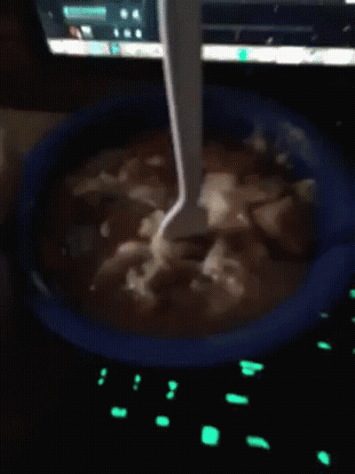 Bowl Of Soup With Spoon GIF