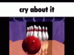 Bowling Alley Cry About It GIF