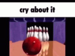 Bowling Alley Cry About It GIF