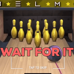 Bowling Alley Wait For It Strike GIF