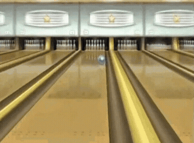 Bowling Ball Going Down Alley GIF