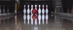 Bowling Ball Rolling Perfect Strike GIF