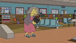 Bowling Old Lady The Simpsons
