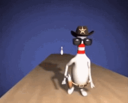 Bowling Pin Cowboy Spare GIF