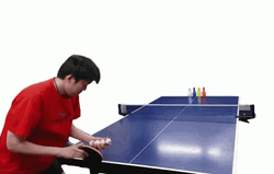 Bowling Pin Table Tennis Trick