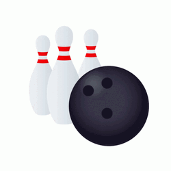 Bowling Strike Cartoon