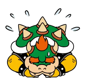 Bowser Crying Sticker