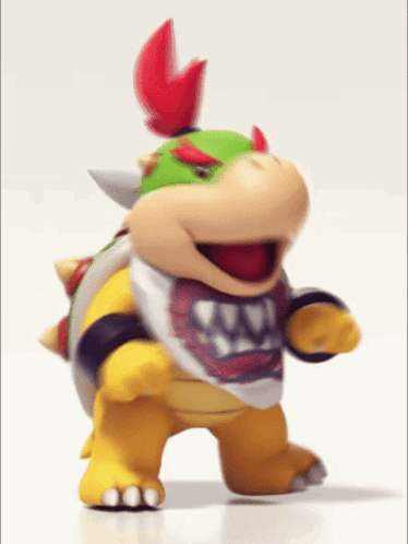 Bowser Jr Dancing On White Background GIF