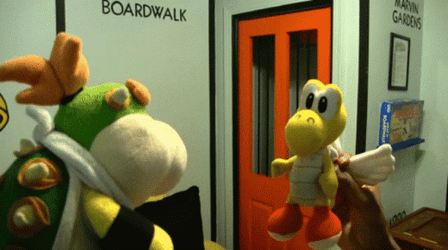 Bowser Jr Serve Burger Whopper  GIF
