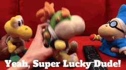 Bowser Junior Yeah Super Lucky Dude GIF