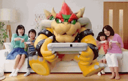 Bowser King Koopa With Kids GIF