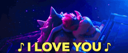 Bowser Peaches I Love You GIF