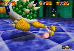 Bowser Peaches Turning Around GIF