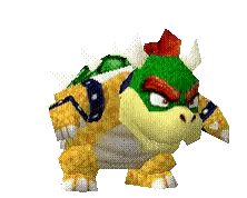 Bowser Pixel Art Sticker