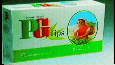 Box Of Brooke Bond P & G Tips Premium Tea Bags GIF