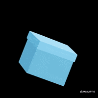 Box Of Confetti Forming Heart  GIF