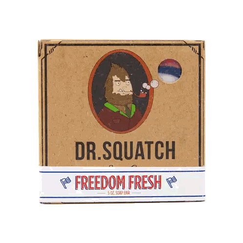 Box Of Dr. Squatch Soap Freedom Fresh Sticker