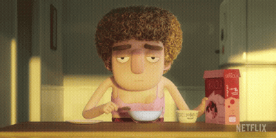 Box Of Granola With Cartoon Character GIF