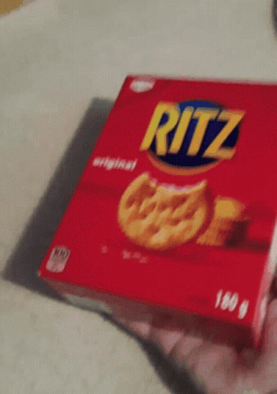 Box Of Ritz Crackers On Counter GIF