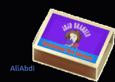 Box With Purple Label Saying Jojo Brando