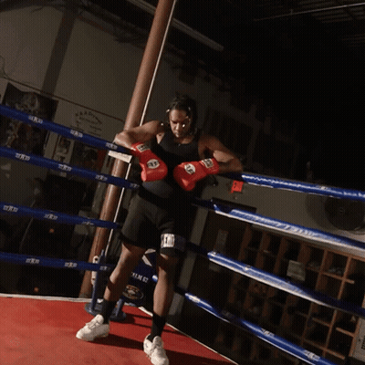 Boxer In Ring Says Long 15 Round Bout GIF