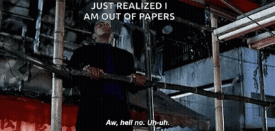 Boxer: Just Realized I Am Out Of Papers GIF